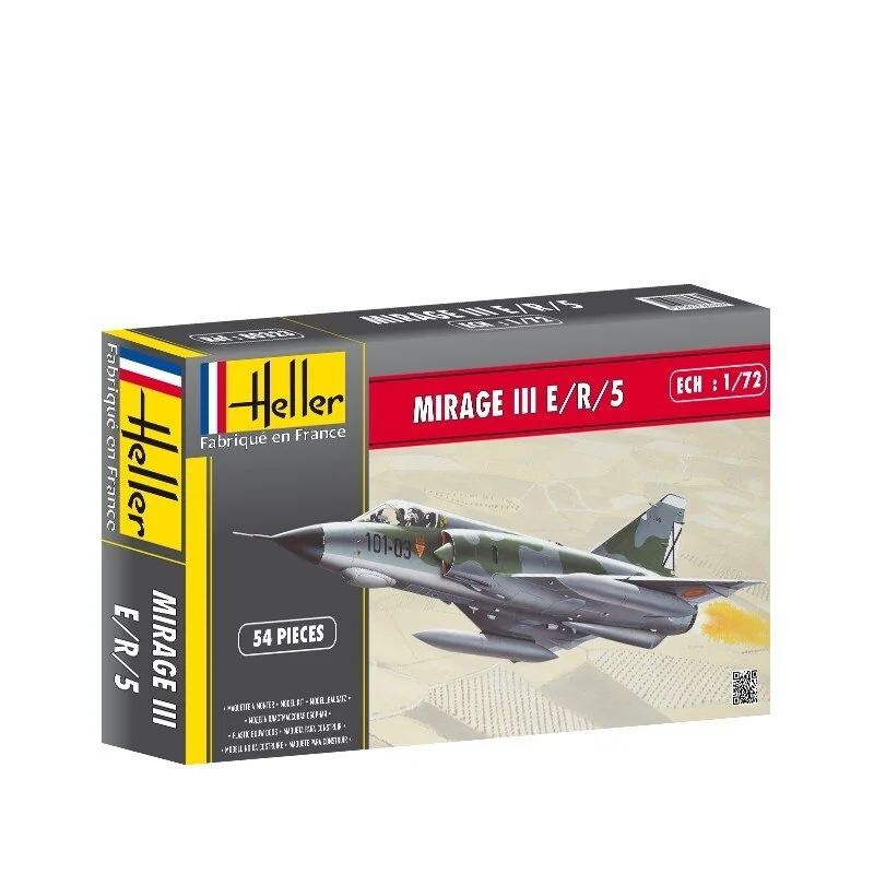 Heller Model kit AMD Dassault Mirage IIIE/R/5/BA 1:72