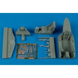 North American FJ-4B Fury cockpit set (designed to be assembled with model kits from Hobby Boss)