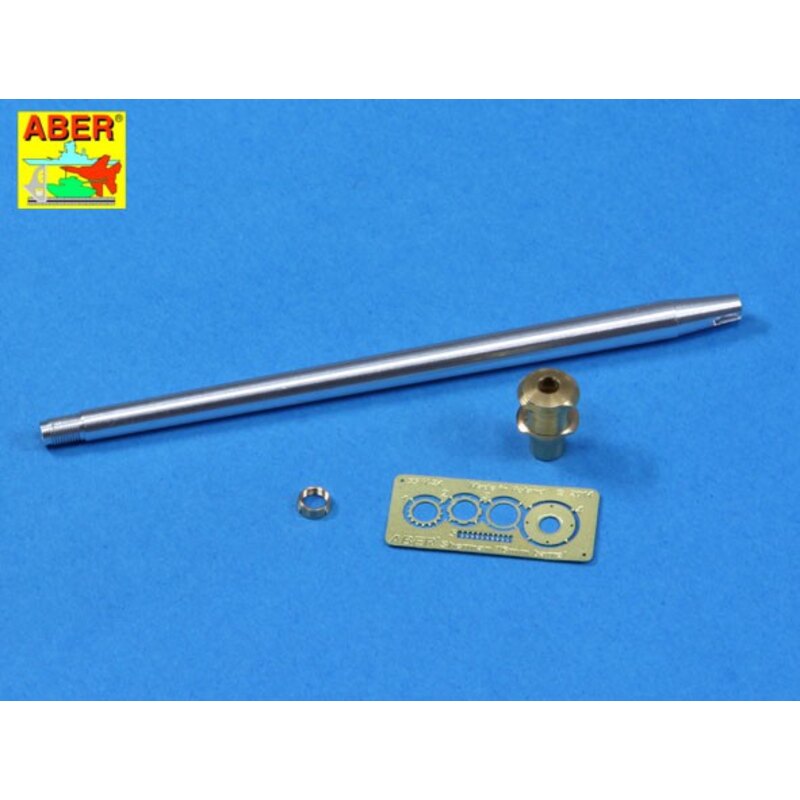 U.S. 76 mm M1A2 barrel with muzzle brake for Sherman M4A3E8 tank (designed to be used with Tamiya kits)