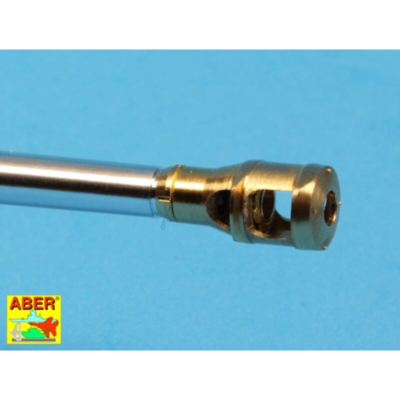 U.S. 76 mm M1A2 barrel with muzzle brake for Sherman M4A3E8 tank (designed to be used with Tamiya kits)