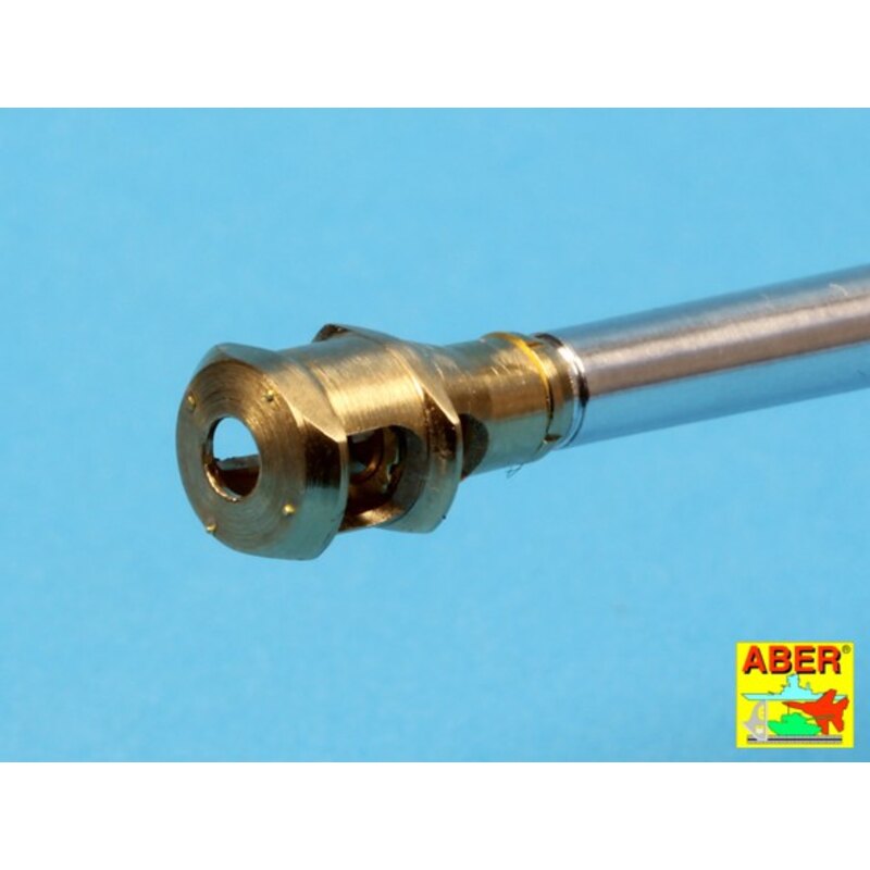 U.S. 76 mm M1A2 barrel with muzzle brake for Sherman M4A3E8 tank (designed to be used with Tamiya kits)
