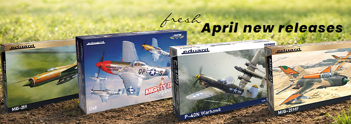 Eduard aircraft model kits new releases P-51 Mustang Bf 109 highly detailed plastic kits for enthusiasts